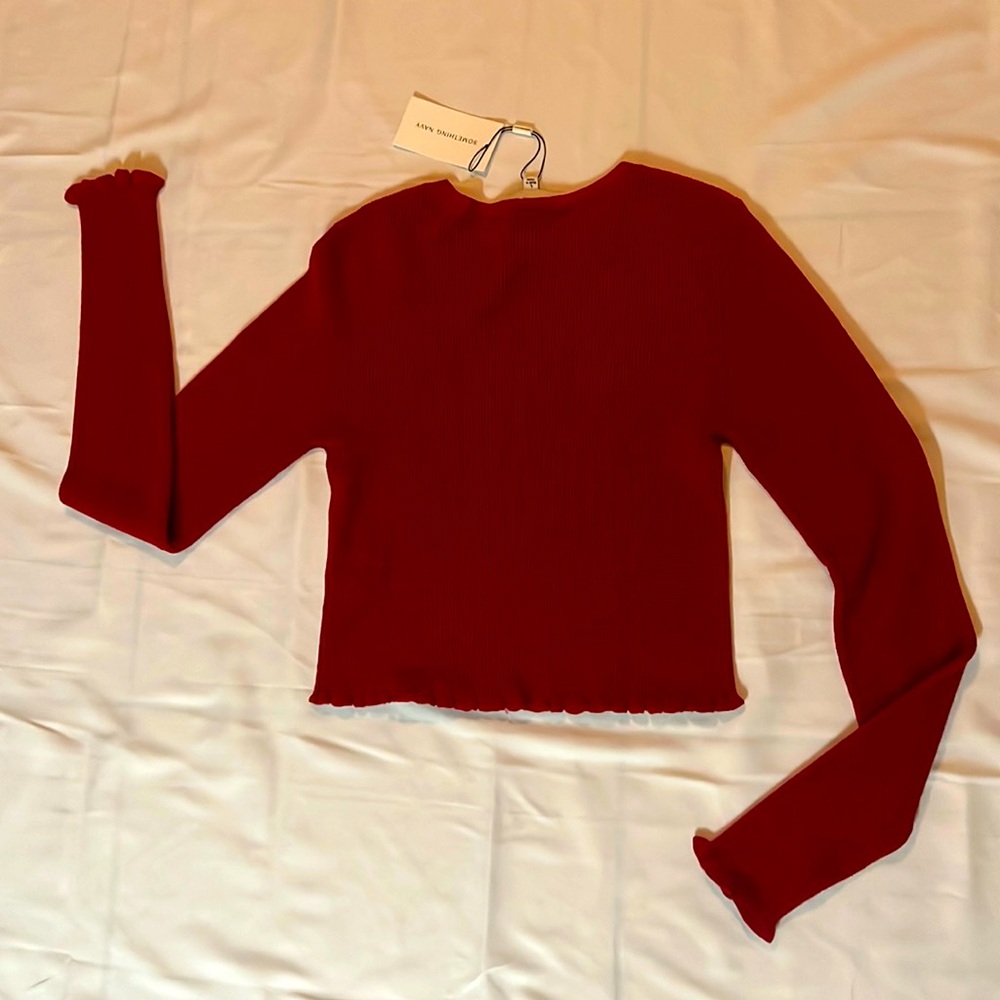 Wine red blouse